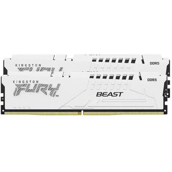 Memorie Kingston FURY Renegade White 32GB DDR5 6400MHz CL32 Kit Dual Channel