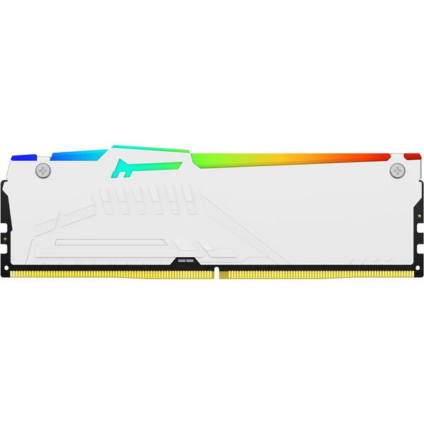 Memorie Kingston FURY Beast RGB White 16GB DDR5 5600MHz CL36