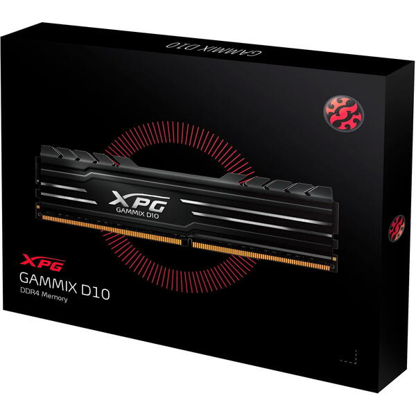 Memorie ADATA XPG Gammix D10 Black 32GB DDR4 3200MHz CL16 Kit ​Dual Channel