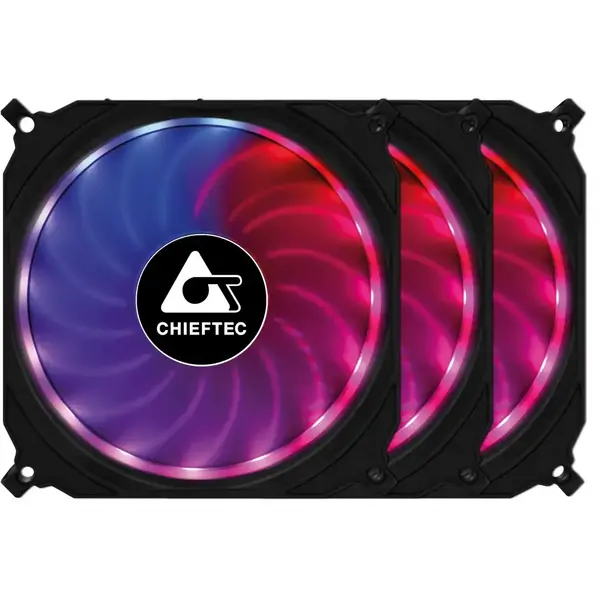 Ventilator PC Chieftec Tornado RGB Three Fan Kit