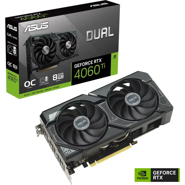 Placa video Asus Dual GeForce RTX 4060 Ti SSD OC Edition 8GB GDDR6 128 bit