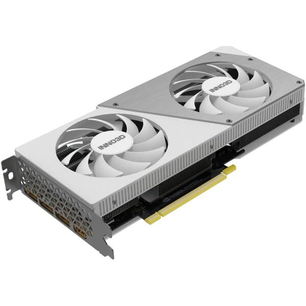 Placa video INNO3D GeForce RTX 4070 TWIN X2 OC White 12GB GDDR6X 192 Bit DLSS 3.0