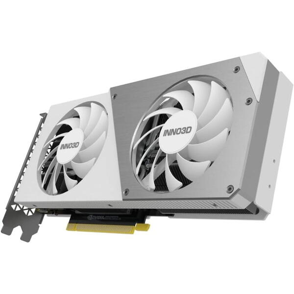 Placa video INNO3D GeForce RTX 4070 TWIN X2 OC White 12GB GDDR6X 192 Bit DLSS 3.0