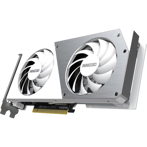 Placa video INNO3D GeForce RTX 4060 Twin X2 OC White 8GB GDDR6 128 Bit DLSS 3.0