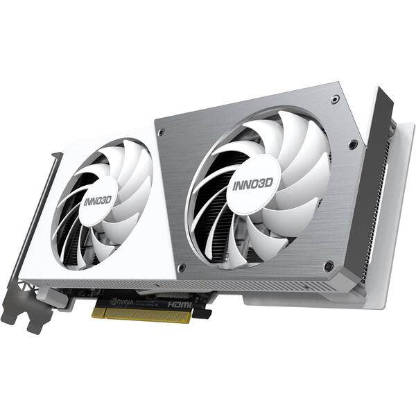 Placa video INNO3D GeForce RTX 4060 Twin X2 OC White 8GB GDDR6 128 Bit DLSS 3.0