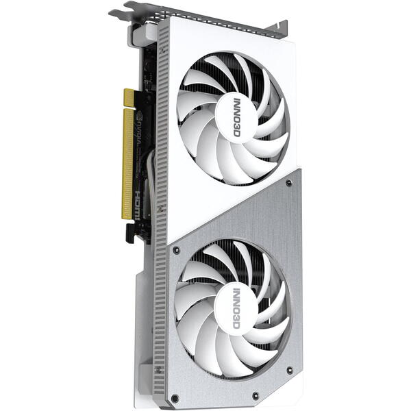 Placa video INNO3D GeForce RTX 4060 Twin X2 OC White 8GB GDDR6 128 Bit DLSS 3.0