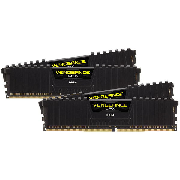 Memorie Corsair Vengeance LPX Black 128GB DDR4 3200MHz CL16 Kit Quad Channel
