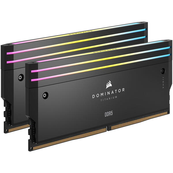 Memorie Corsair Dominator Titanium RGB Black 32GB 7200MHz CL34 Kit Dual Channel