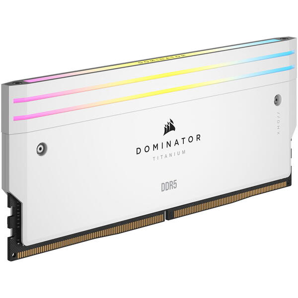 Memorie Corsair Dominator Titanium RGB White 48GB 7200MHz CL36 Kit Dual Channel