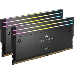 Memorie Corsair Dominator Titanium RGB Black 32GB 7000MHz CL34 Kit Dual Channel