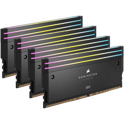 Memorie Corsair Dominator Titanium RGB Black 64GB 6000MHz CL36 Kit Quad Channel