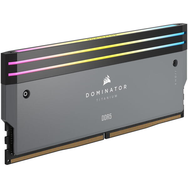 Memorie Corsair Dominator Titanium RGB Grey 64GB 6000MHz CL30 Kit Dual Channel