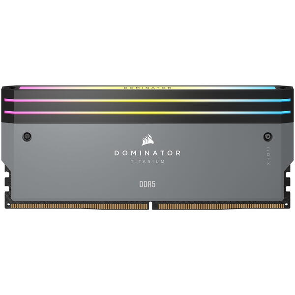 Memorie Corsair Dominator Titanium RGB Grey 64GB 6000MHz CL30 Kit Dual Channel