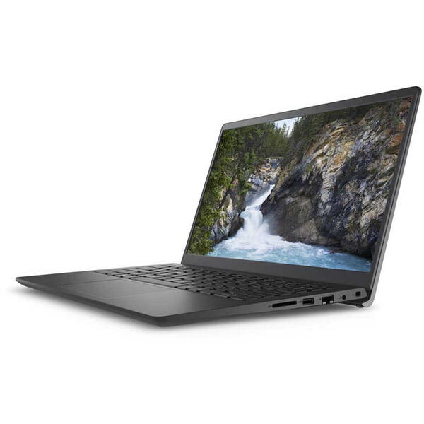 Laptop Dell Vostro 3430, 14 inch FHD, Intel Core i7-1355U, 16GB DDR4, 512GB SSD, Intel Iris Xe, Linux, Carbon Black, 3Yr ProSupport