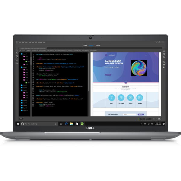 Laptop Dell Precision 3580, 15.6 inch FHD, Intel Core i7-1360P, 16GB DDR5, 512GB SSD, RTX A500 4GB, Win 11 Pro, Grey, 3Yr