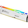 Memorie Kingston FURY Beast RGB White 64GB DDR5 5600MHz CL40 Kit Dual Channel