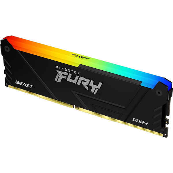 Memorie Kingston FURY Beast RGB 8GB DDR4 3200MHz CL16