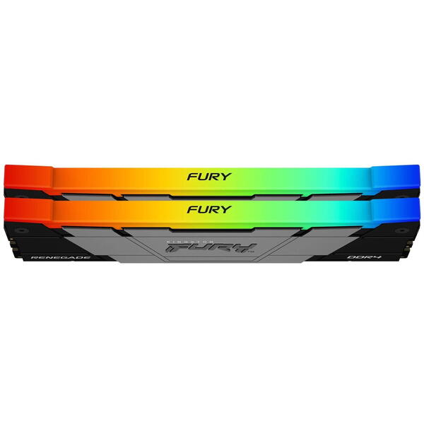 Memorie Kingston FURY Renegade Black RGB 64GB DDR4 3200MHz CL16 Kit Dual Channel