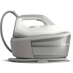 Statie de calcat cu abur Philips Seria 2000 series PSG2000/80, 2400W, 1.4 L, Talpa Ceramica, Grey/White